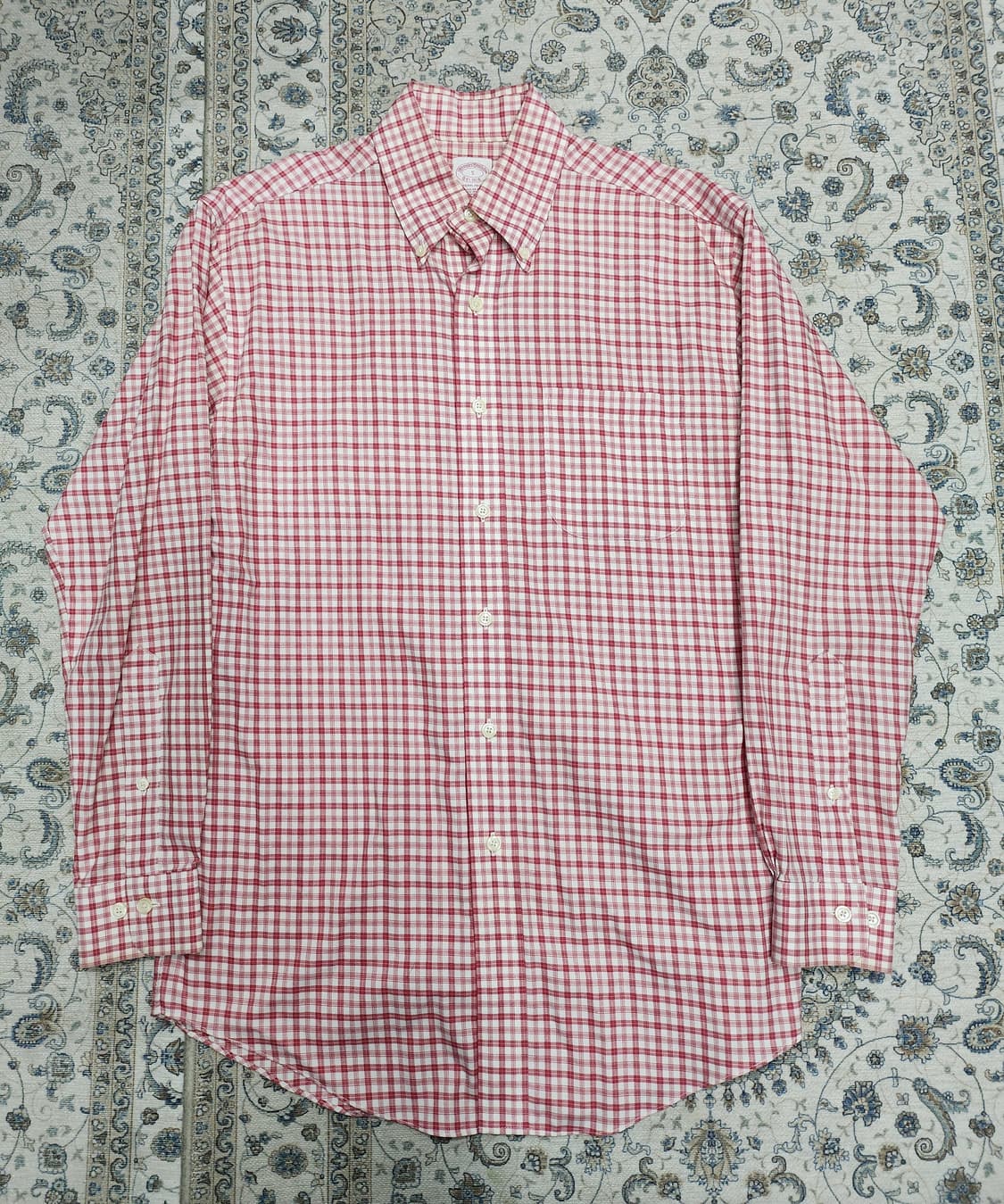 브룩스 브라더스 레드 체크 셔츠 S (95-100) 상품이미지1