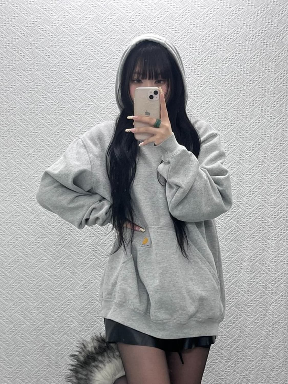 칼하트 레트로 빈티지 모던 캐주얼 기모 후드티 L C09792 상품이미지1