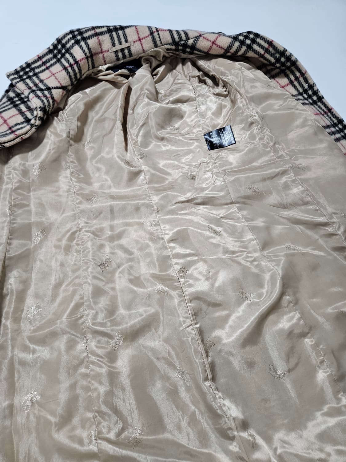 버버리 노바체크 롱 코트[M] 상품이미지7