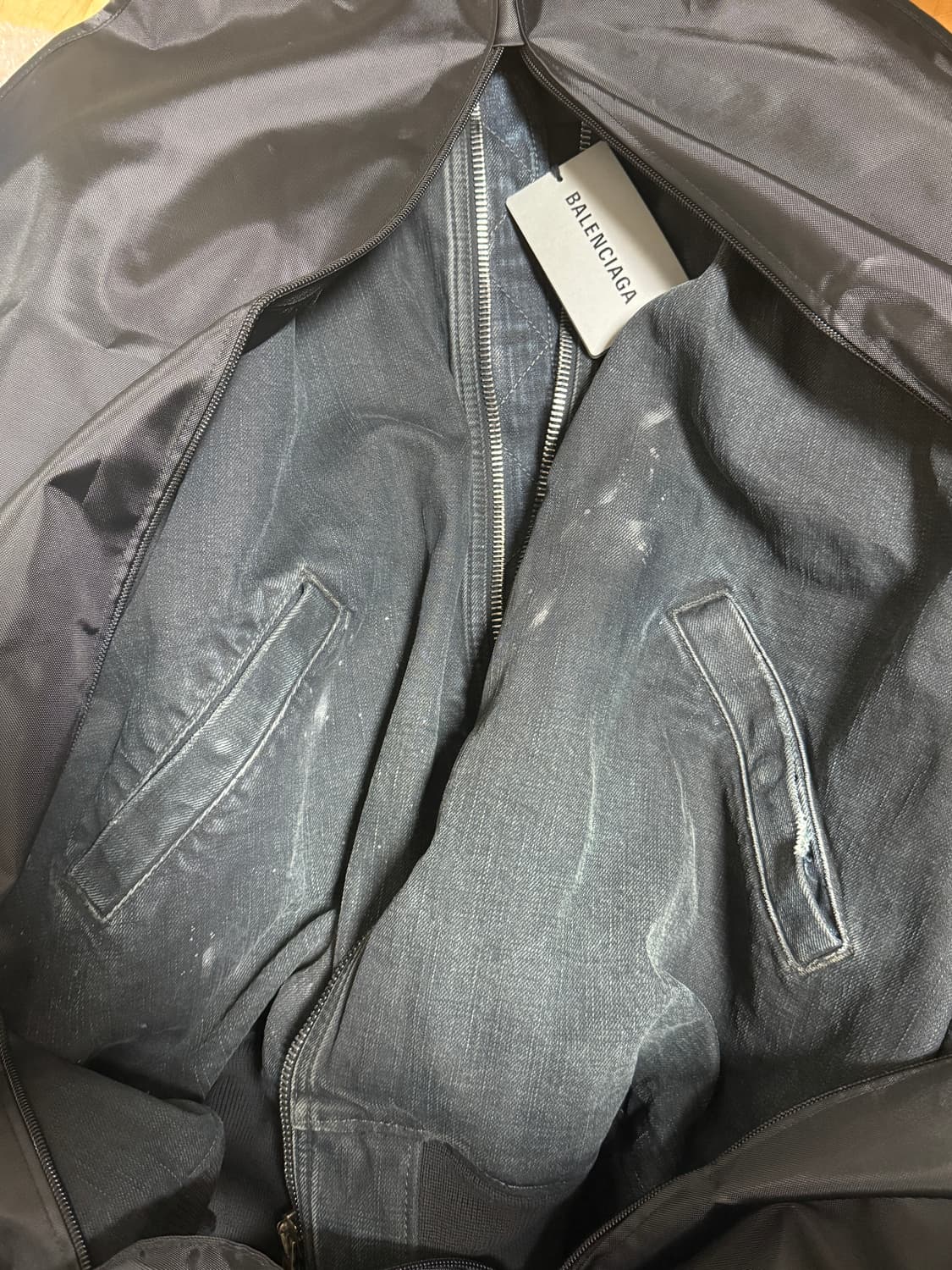 25ss 발렌시아가 데님 봄버 상품이미지1