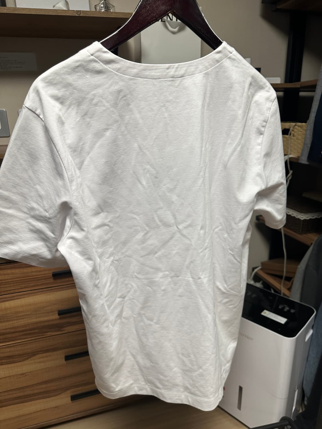 바쏘옴므 남성 쿨화이트 반팔(105)   상품이미지3