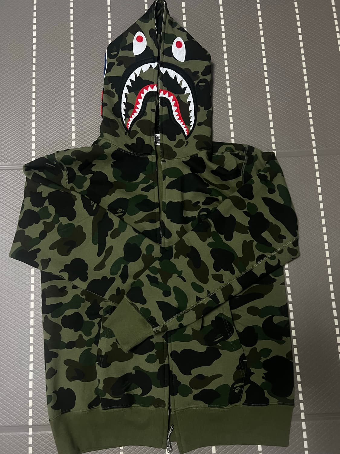 베이프 녹계 후드집업 / L 상품이미지1