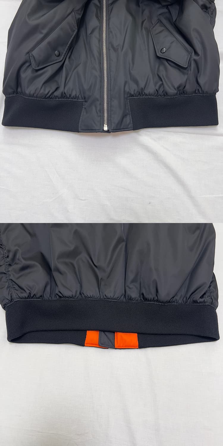 (우체국 택포가격) 프라다 리나일론 봄버 바머 재킷 블랙 XL 상품이미지9