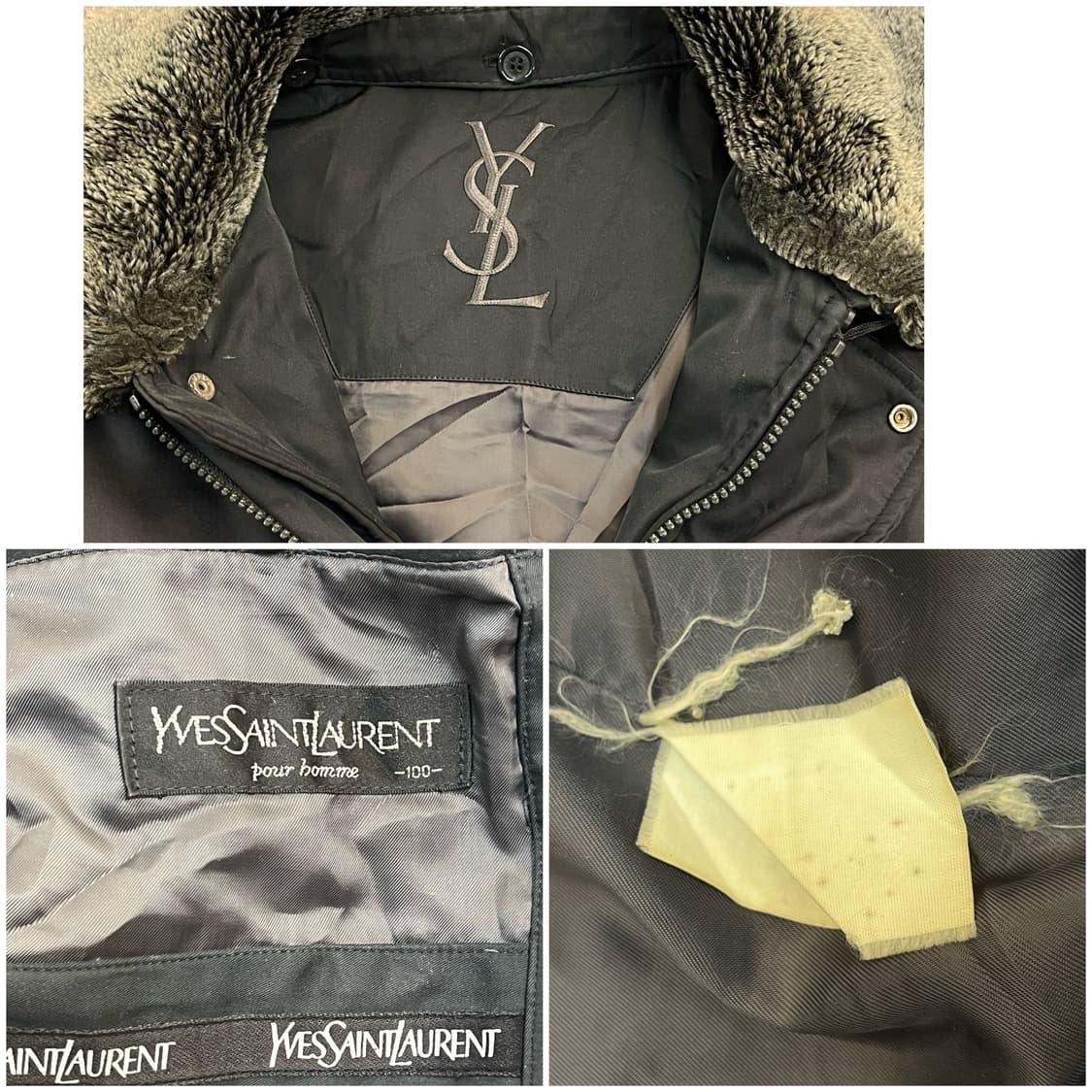 입생로랑 덕다운 퍼카라 패딩 자켓 100 #csz3004 상품이미지3