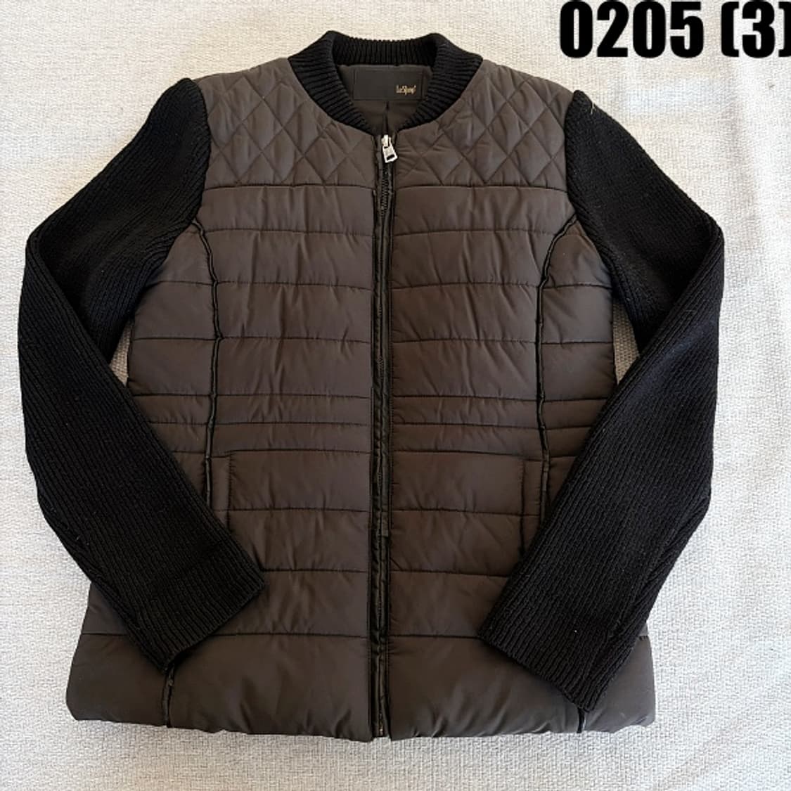 [S85] 르샵 여성 퀼팅 니트 배색 패딩 자켓 0205(3) 상품이미지1