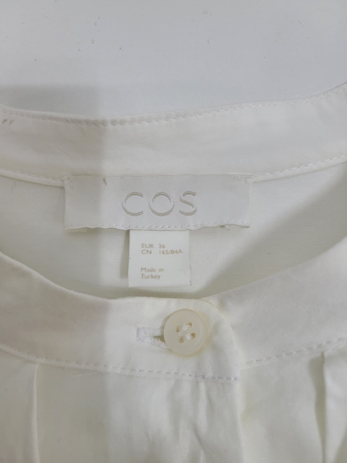 COS 코스 드레이프 코튼 셔츠 드레스 / 여 165-84A 화이트
 상품이미지8