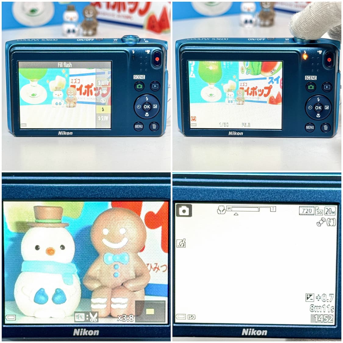 니콘 쿨픽스 S3600 스카이블루 빈티지디카 상품이미지5