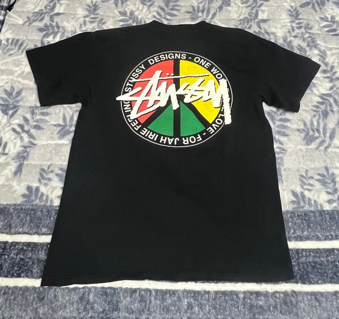 00s 스투시 자메이카 피스 백로고 반팔 티셔츠 올드스쿨 빈티지 상품이미지1