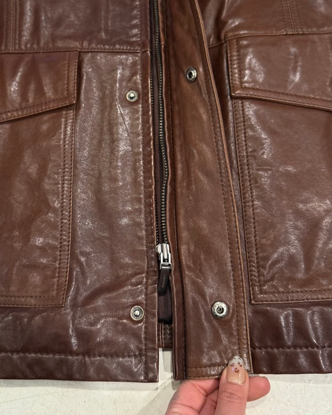 00s LONDI brown Nonkara sheepskin jacket 상품이미지3