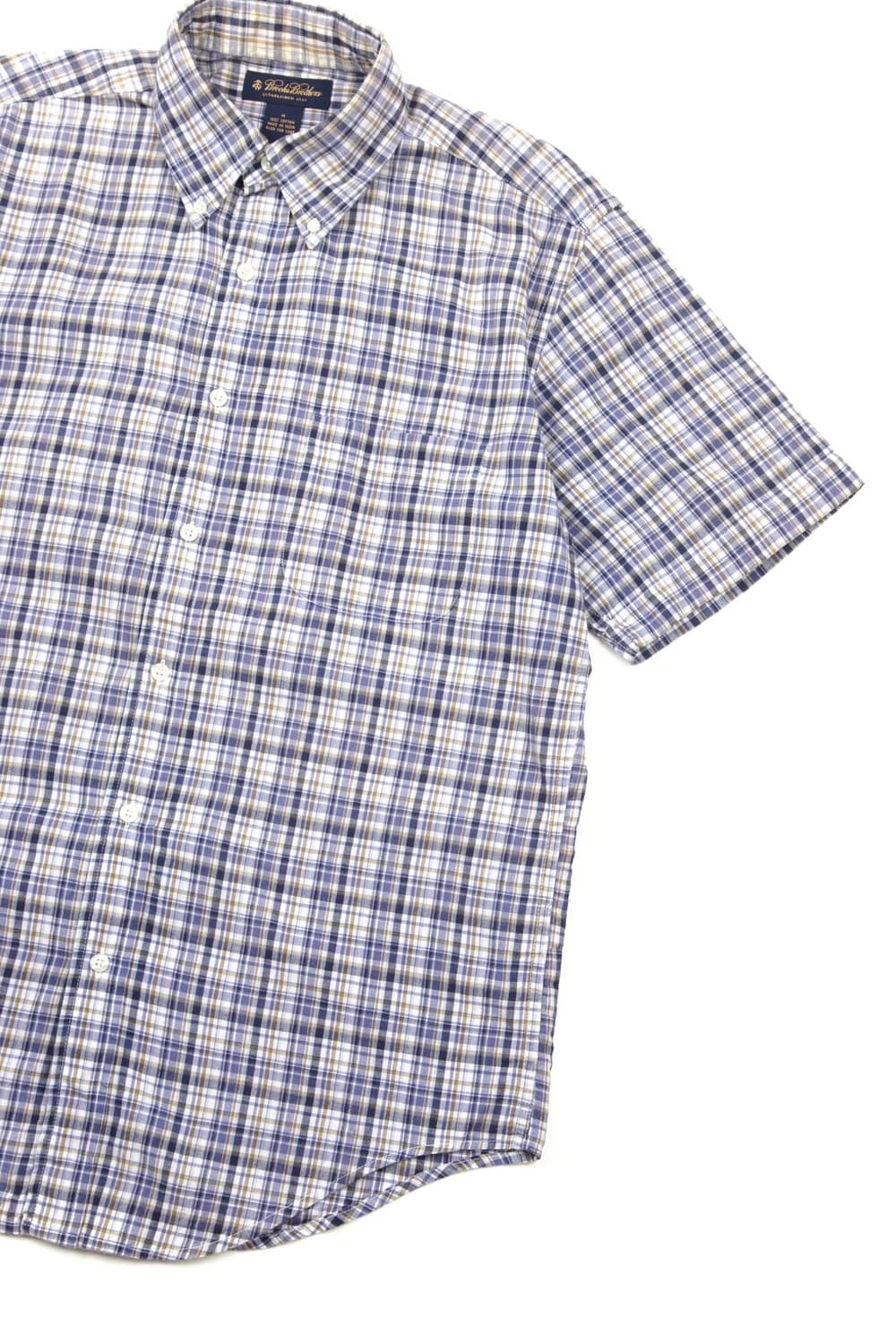 Brooks Brothers 마드라스 체크 버튼다운 셔츠 블루화이트 상품이미지4