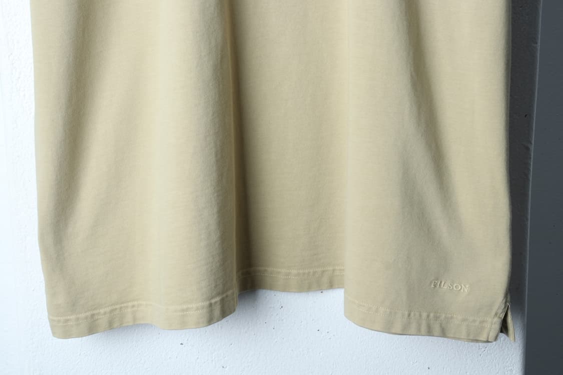 (L-2XL) 필슨 반팔 카라 티셔츠 베이지 무지 놈코어-H32611 상품이미지4