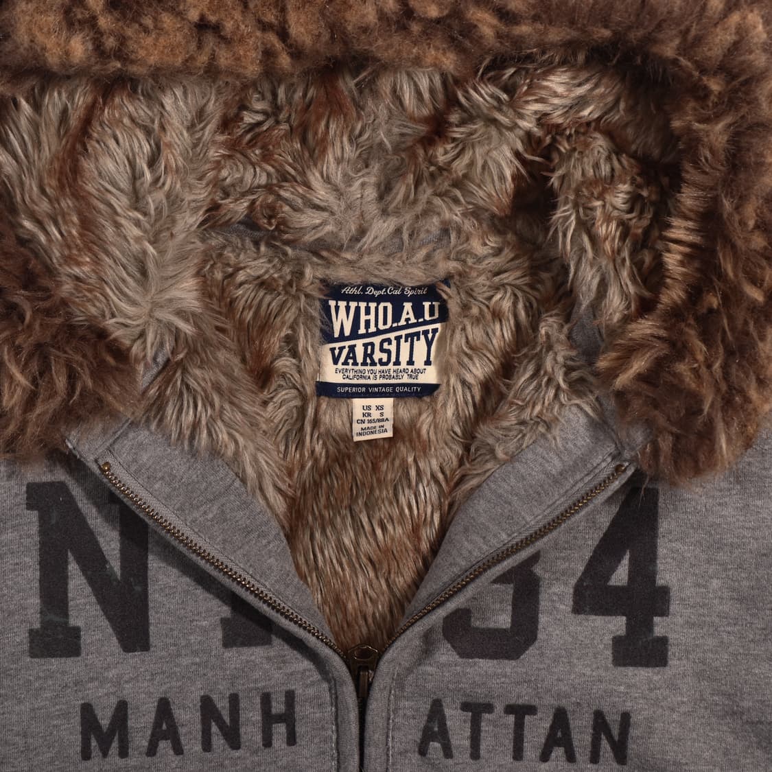 후아유 퍼 후드집업 B596 상품이미지2