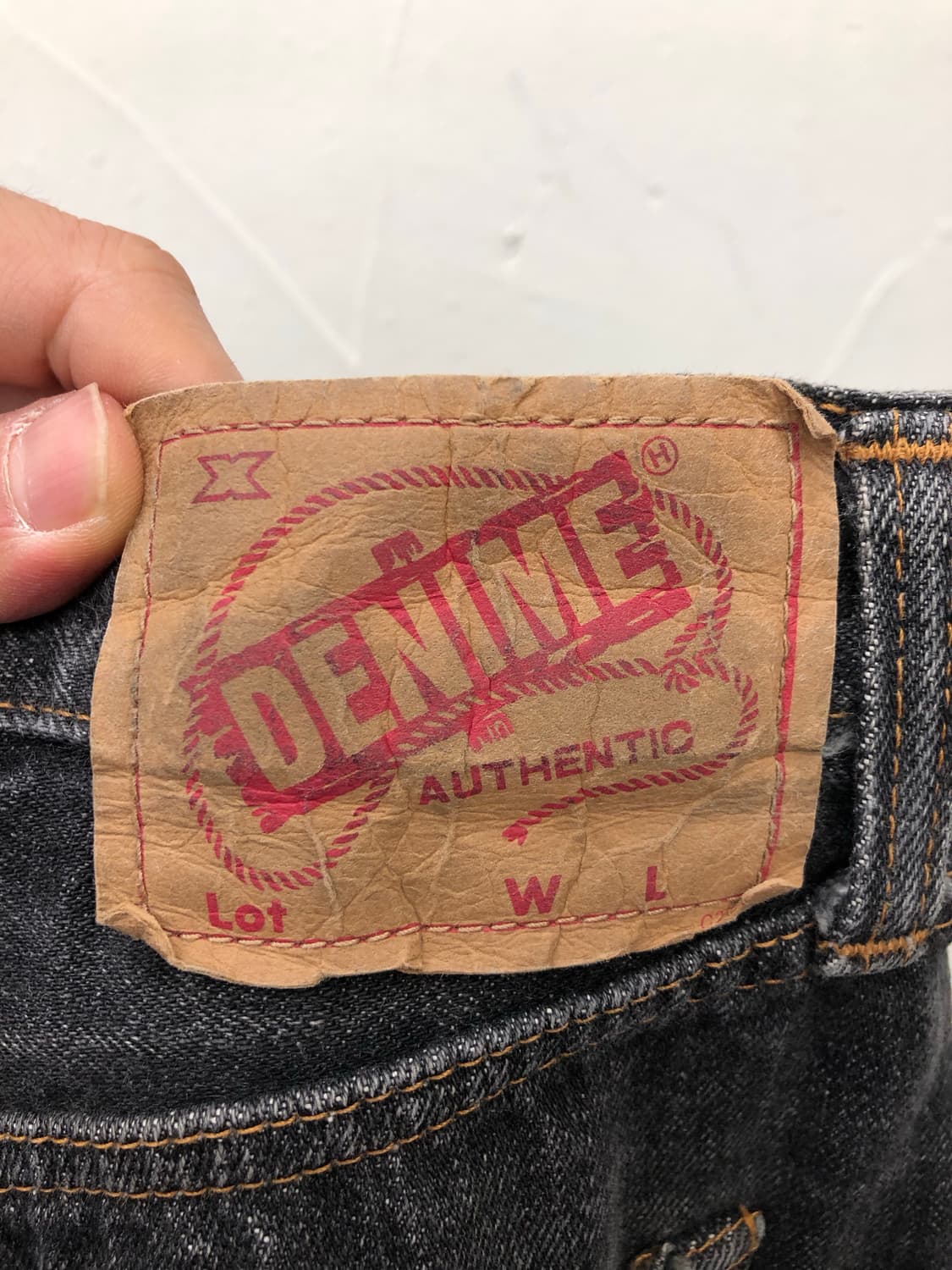 드님 흑청 데님 팬츠 상품이미지4