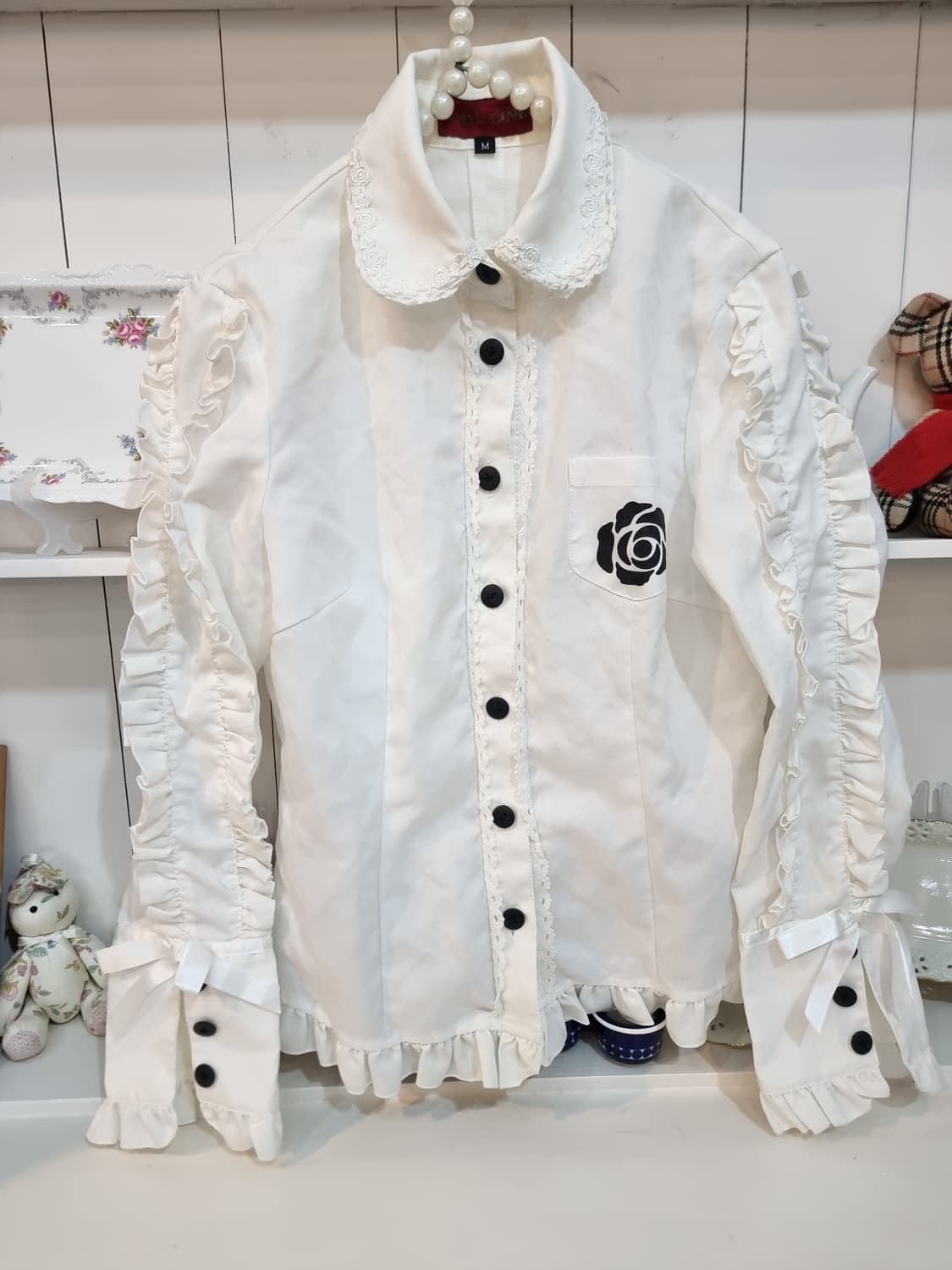 로리타 스타일BODY LINE  바디라인블라우스 상품이미지1