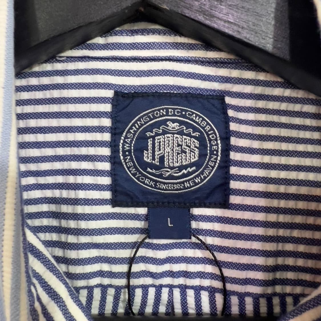 제이프레스 시어서커 스트라이프 반팔 셔츠 상품이미지5