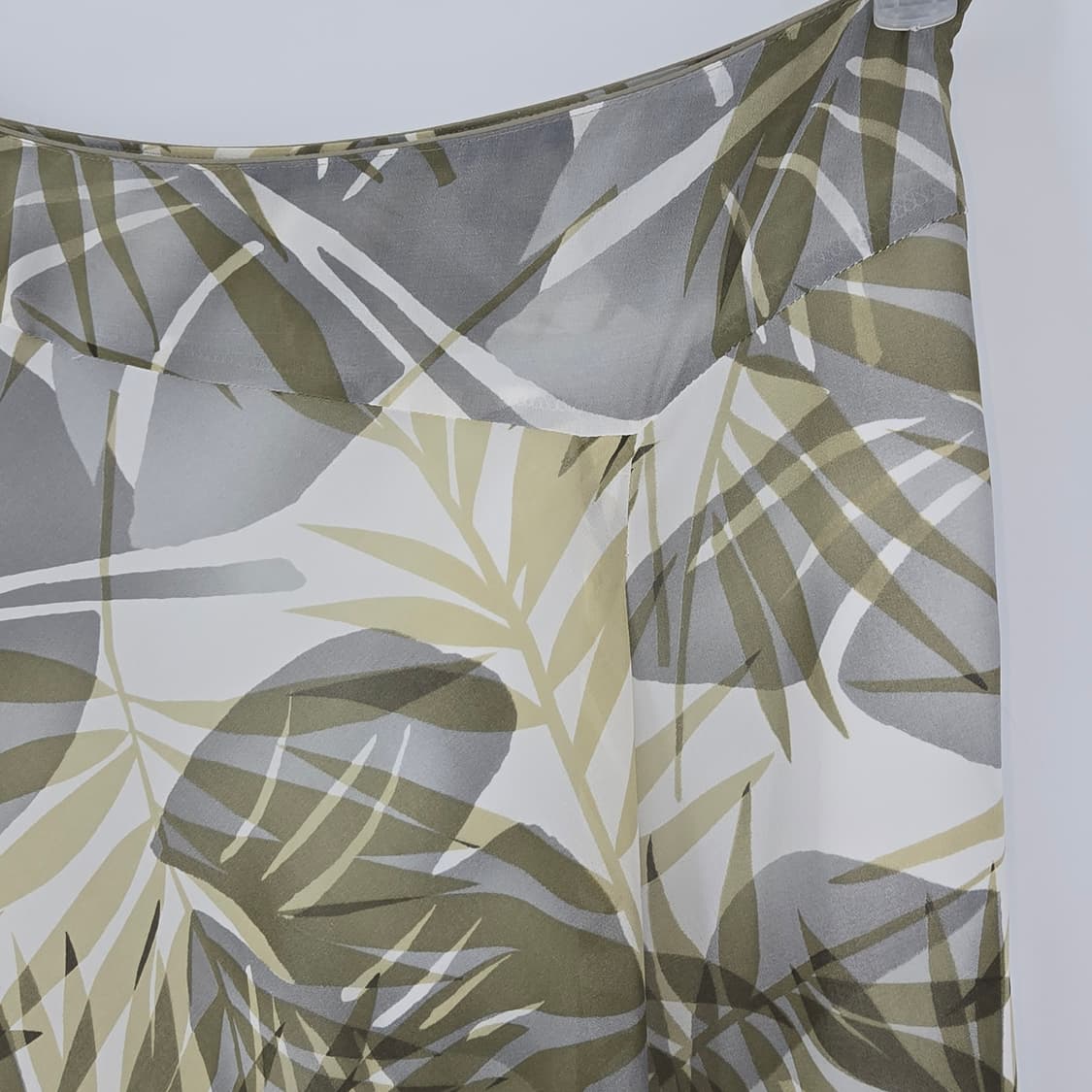 일본 빈티지 나뭇잎 패턴 롱 스커트 쉬폰 치마 28 상품이미지7