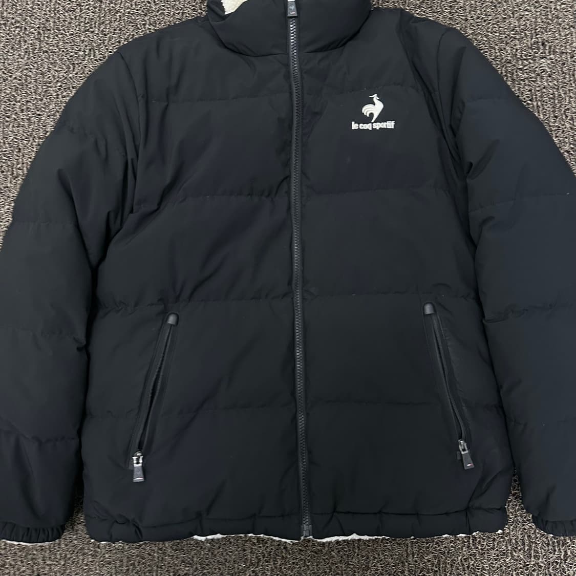 르꼬끄 덕다운 양면 패딩 블랙 95(M) 상품이미지3