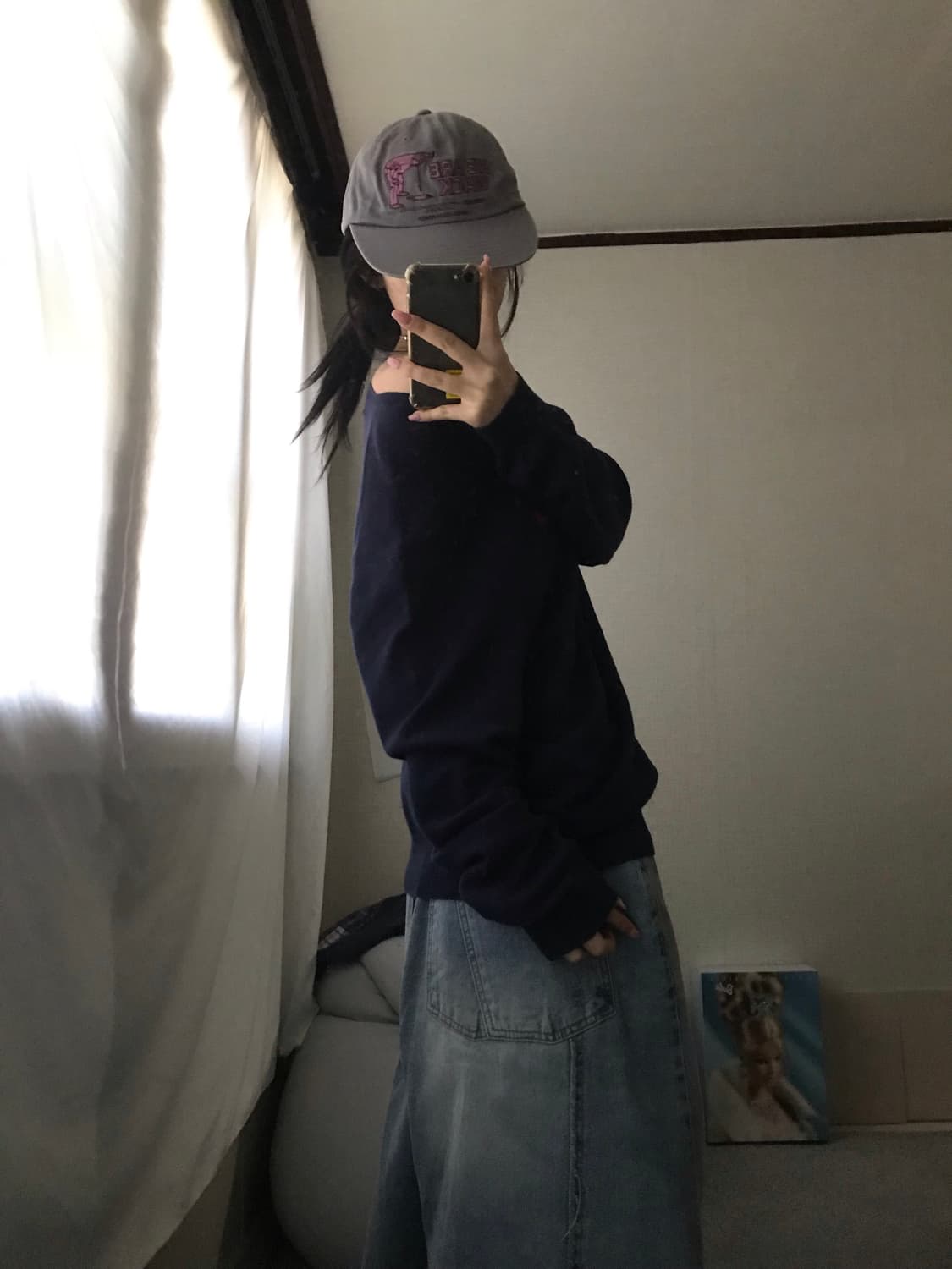 폴로 네이비 브이넥 니트 상품이미지3