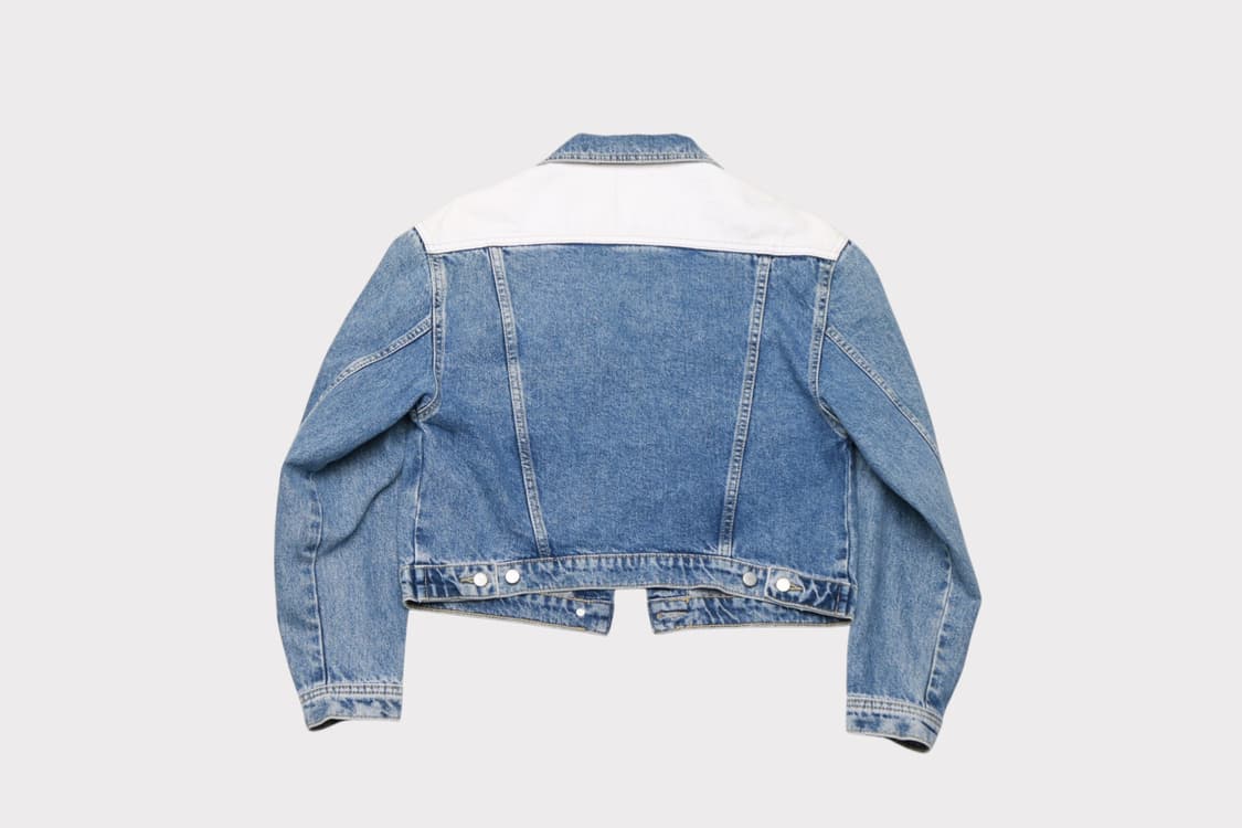 [여성 M] 마쥬 투톤 크롭 데님자켓 상품이미지6