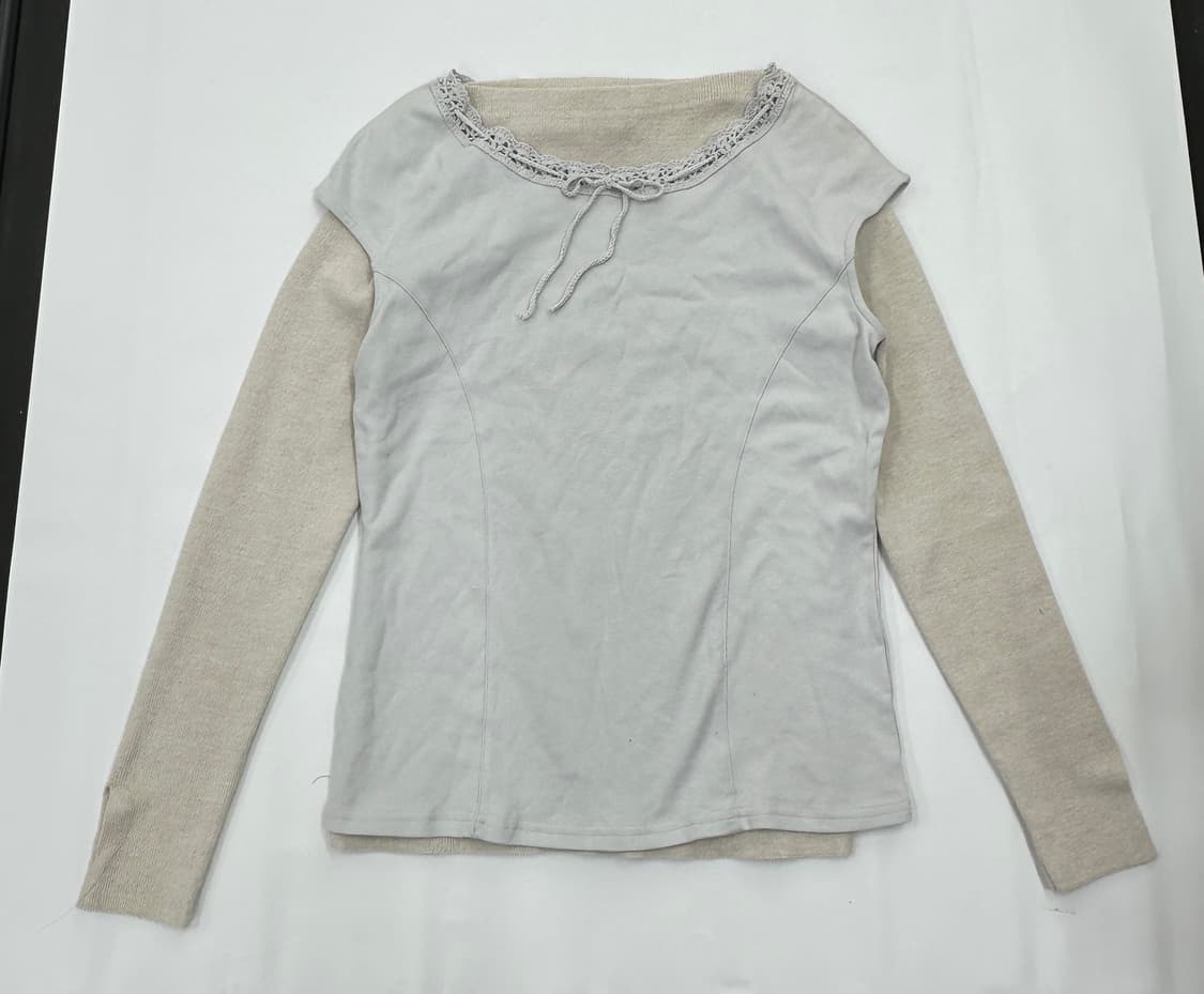 🩵하구미의 레이어드 코디세트🩵 리본 러블리 히메갸루 일본빈티지 상품이미지3