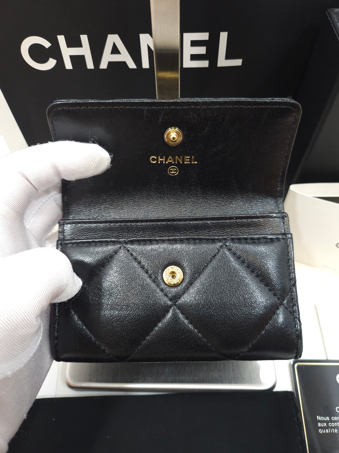 [정품] 샤넬 19 플랩 카드홀더 AP1790 상품이미지4