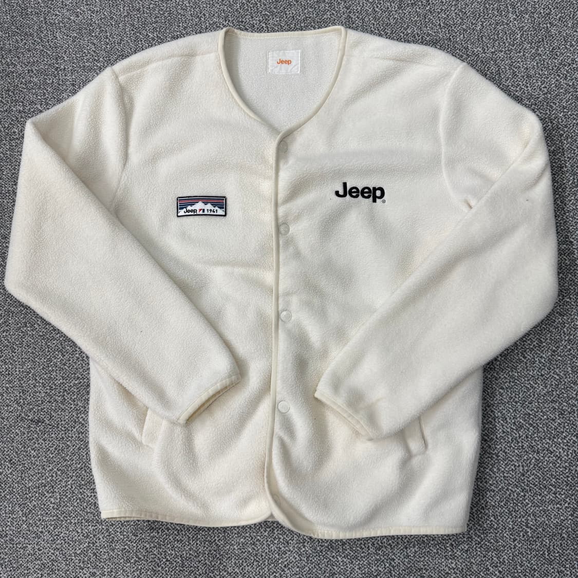 지프 레트로 마운틴 코지 후리스 가디건 상품이미지1