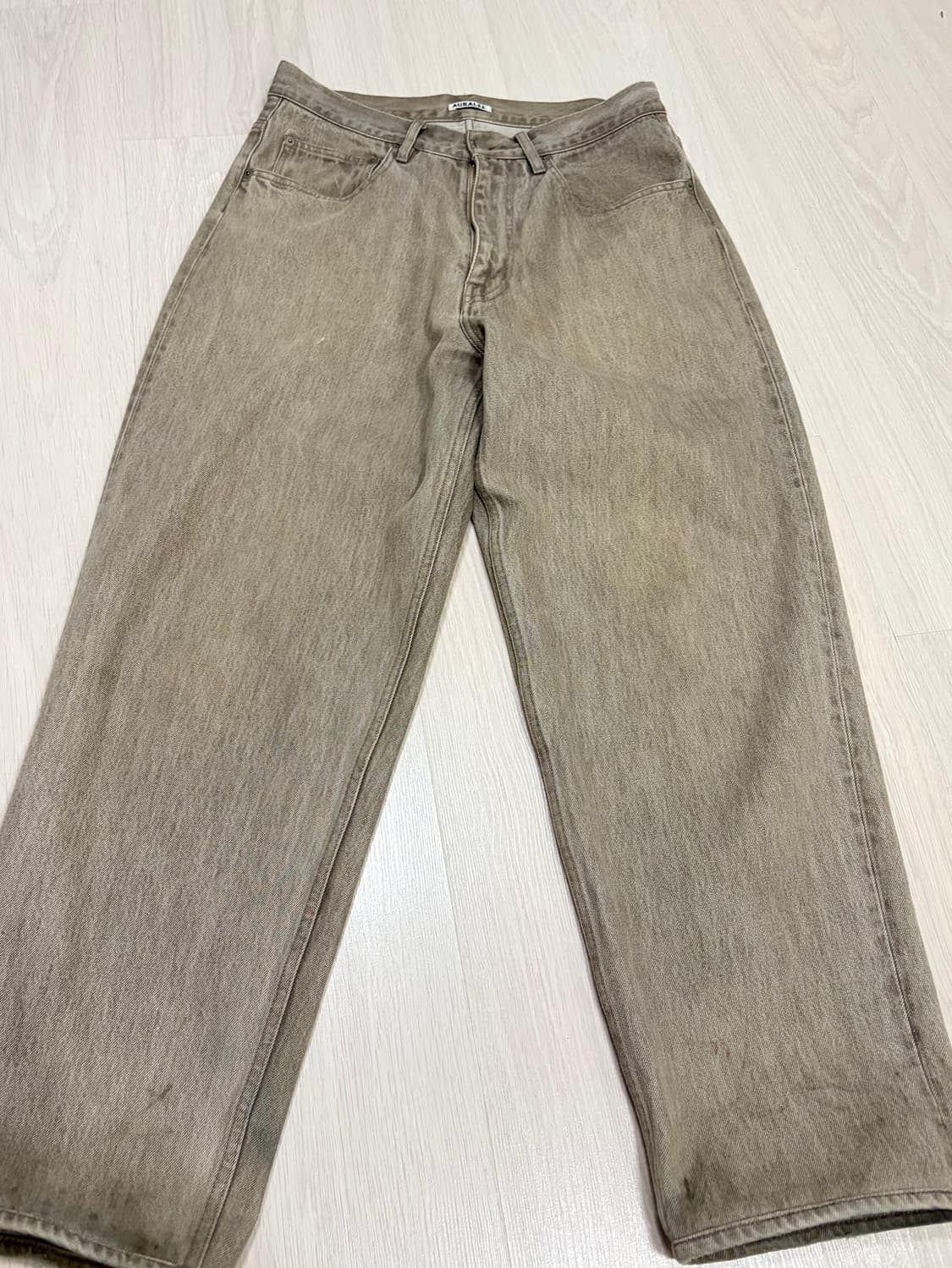 오라리 모카 브라운 와이드 데님 30 상품이미지2