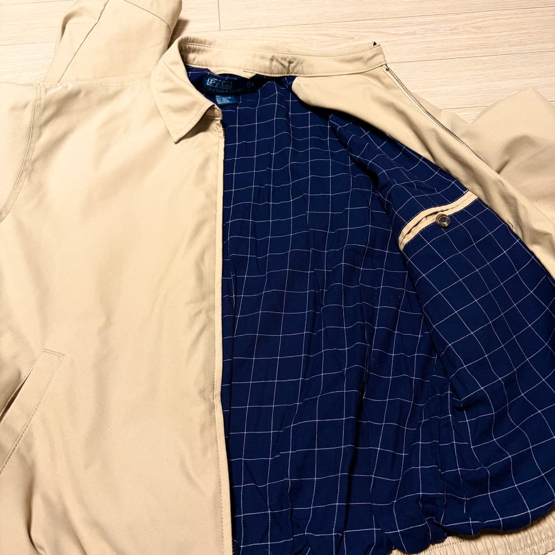 폴로 랄프로렌 베이지 바이스윙 자켓(실착 L) 상품이미지5