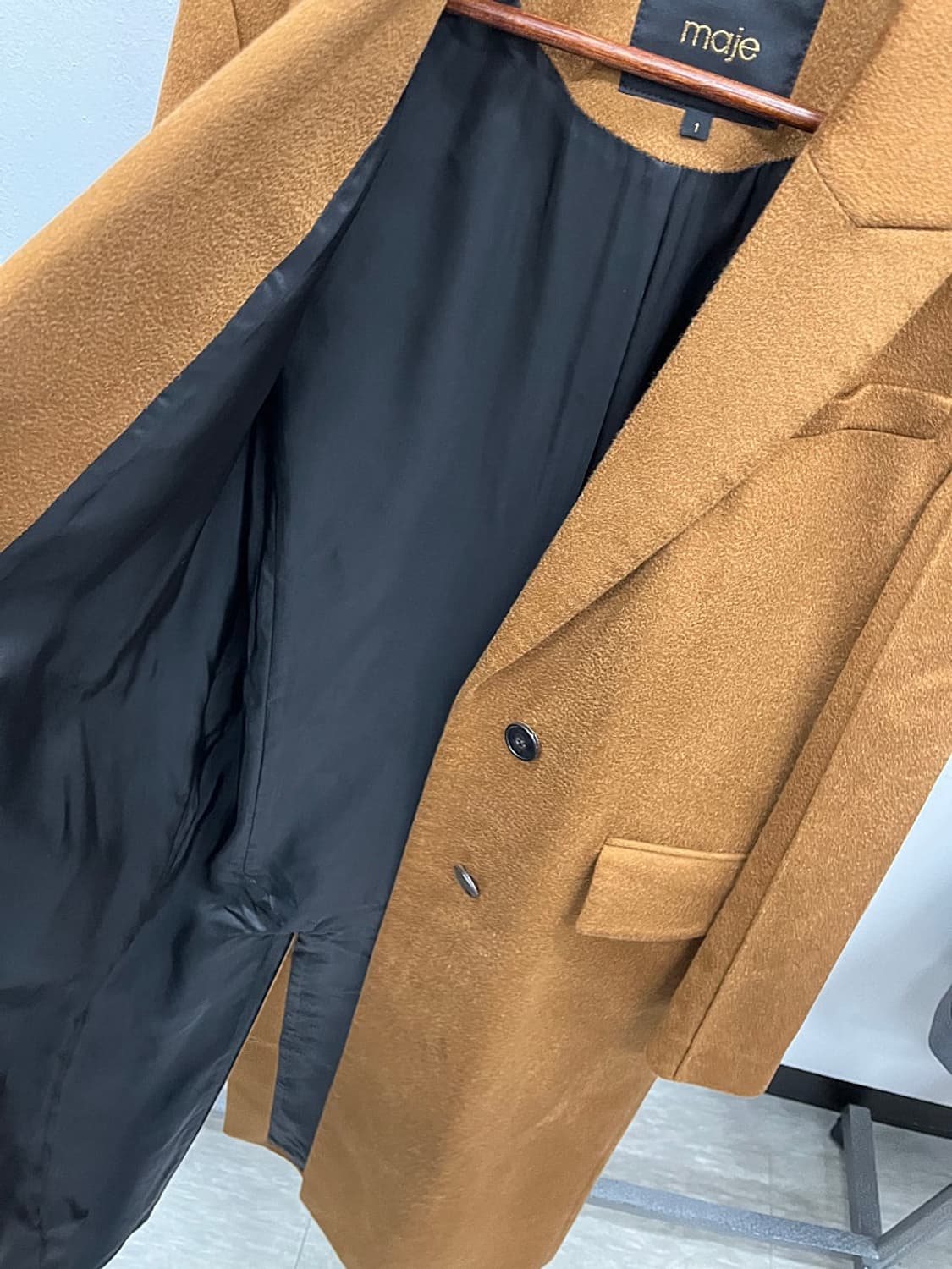 여) 마쥬 캐시미어100% 롱코트  상품이미지8