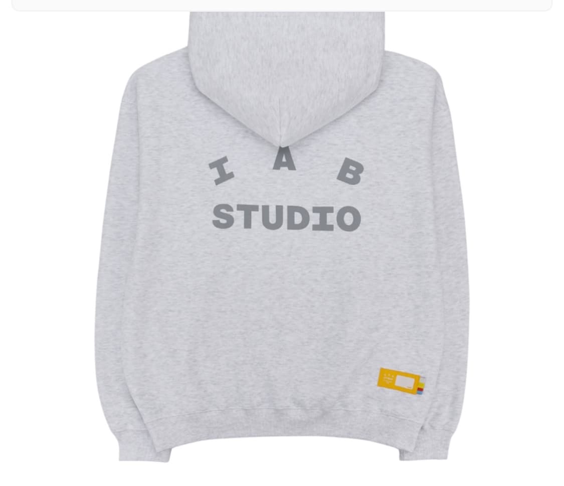 IAB 아이앱스튜디오 후드 라이트 그레이 L 상품이미지1