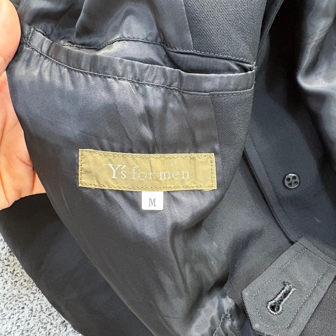 M 요지야마모토 울 롱 가디건 자켓 코트 0407J 상품이미지7