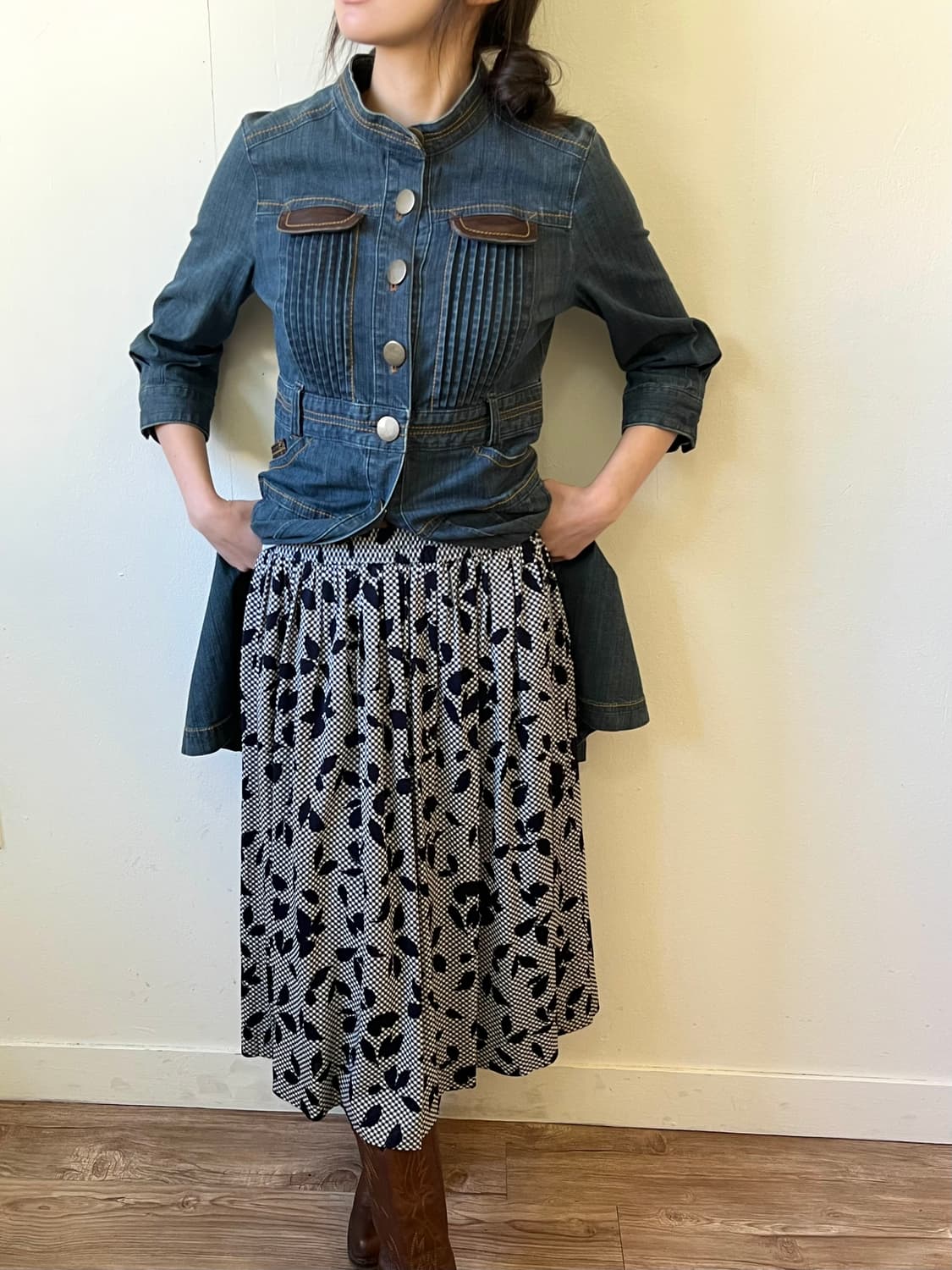 ENIEME 실루엣 스커트 상품이미지5