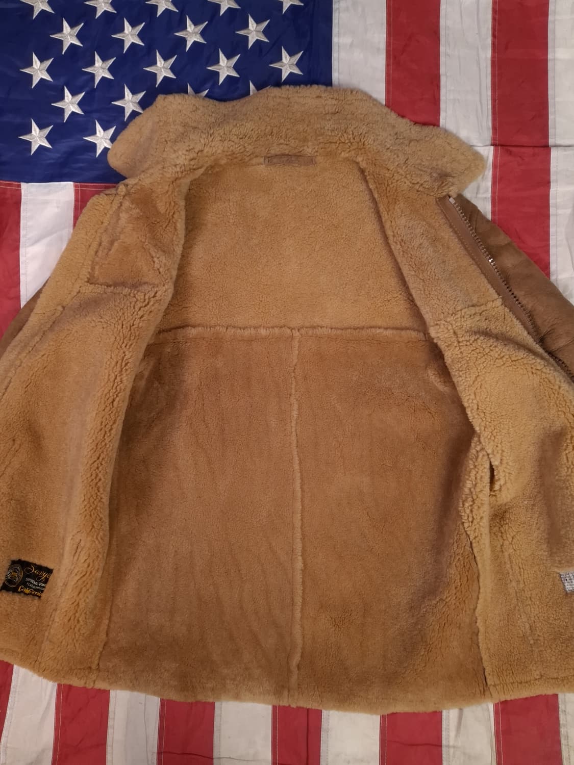 오리지날 80's 미국제조  Sawyer 리얼레더 무스탕 상품이미지7