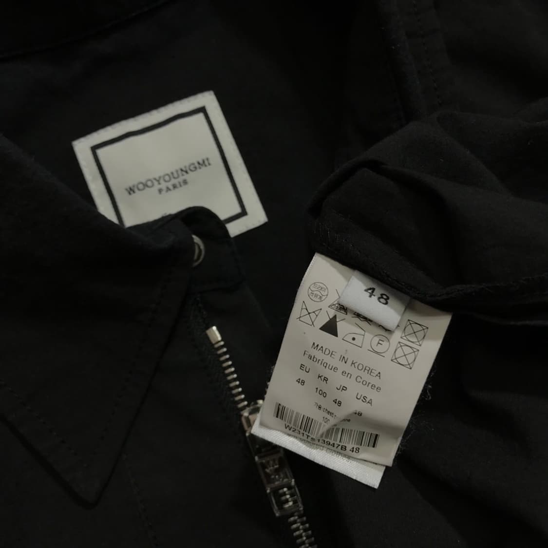 [[48(L), 23FW, A급, 공용] 우영미 반집 티셔츠 블랙@215 상품이미지7