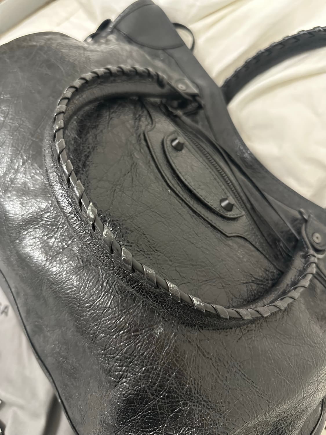 발렌시아가 르시티 백 라지 블랙 상품이미지7