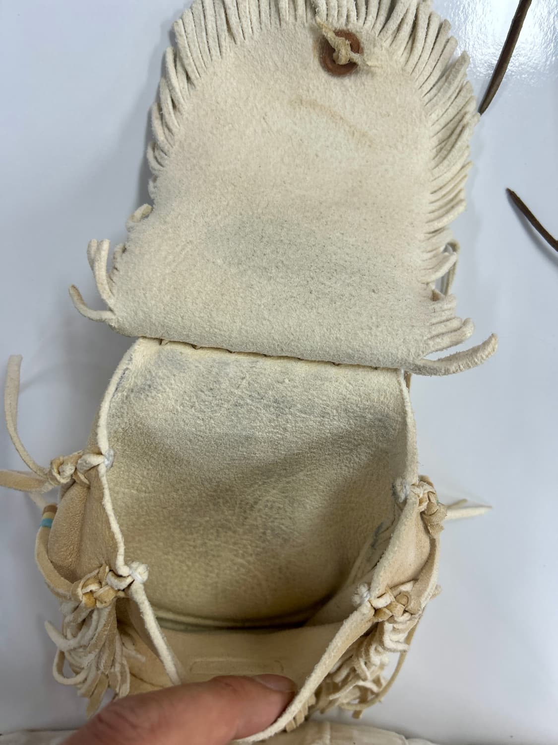 goros 고로스 디어스킨 콘초 웨이스트 메디슨백 상품이미지6