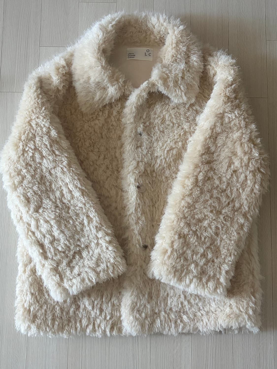 뉴뉴 NYUNYU 퍼자켓 베이지 상품이미지1