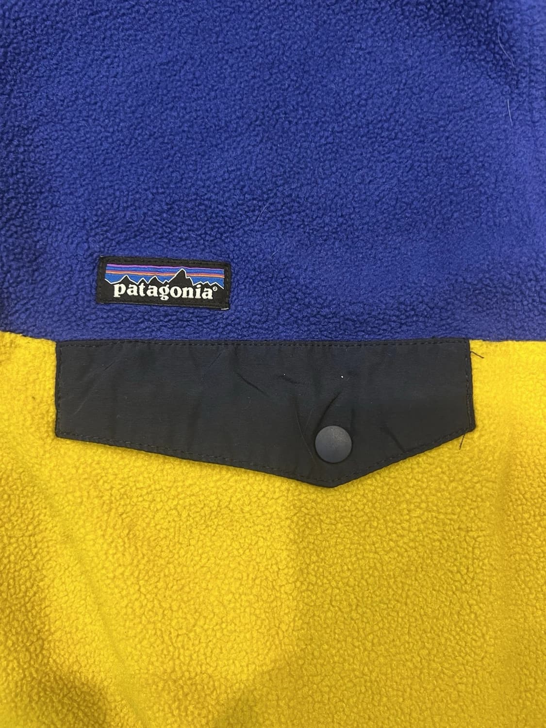 10s 파타고니아 신칠라 스냅-T 블루/옐로우 상품이미지3
