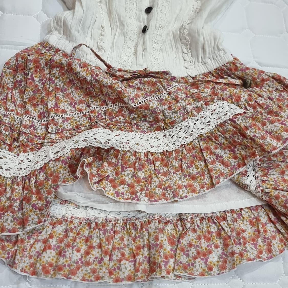 Liz Lisa(리즈리사) 빈티지 플로럴 셋업 원피스 상품이미지4