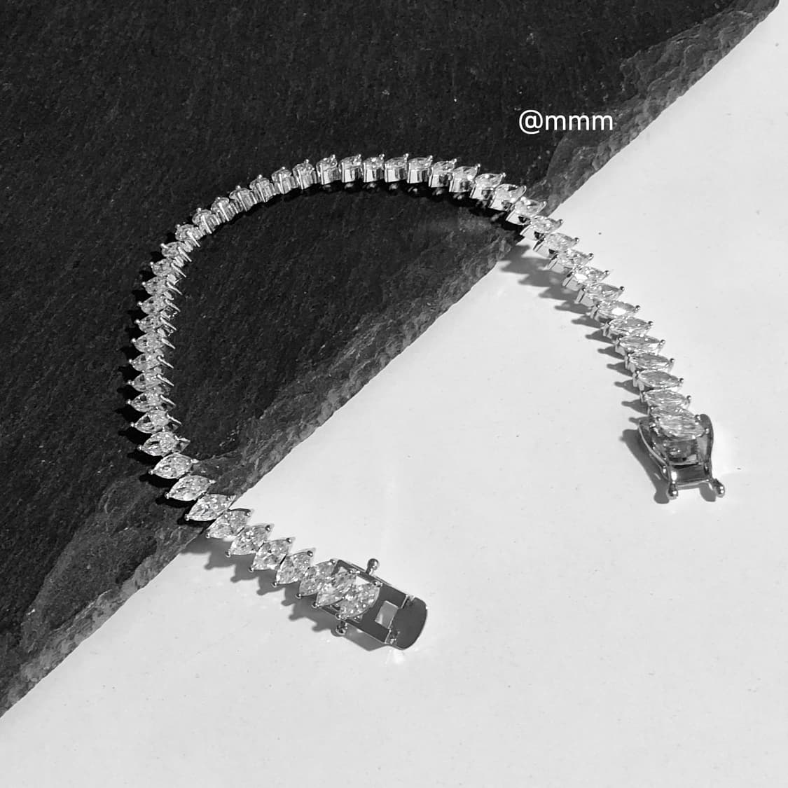 (Unisex) 영롱 바케트 테니스 팔찌 상품이미지6