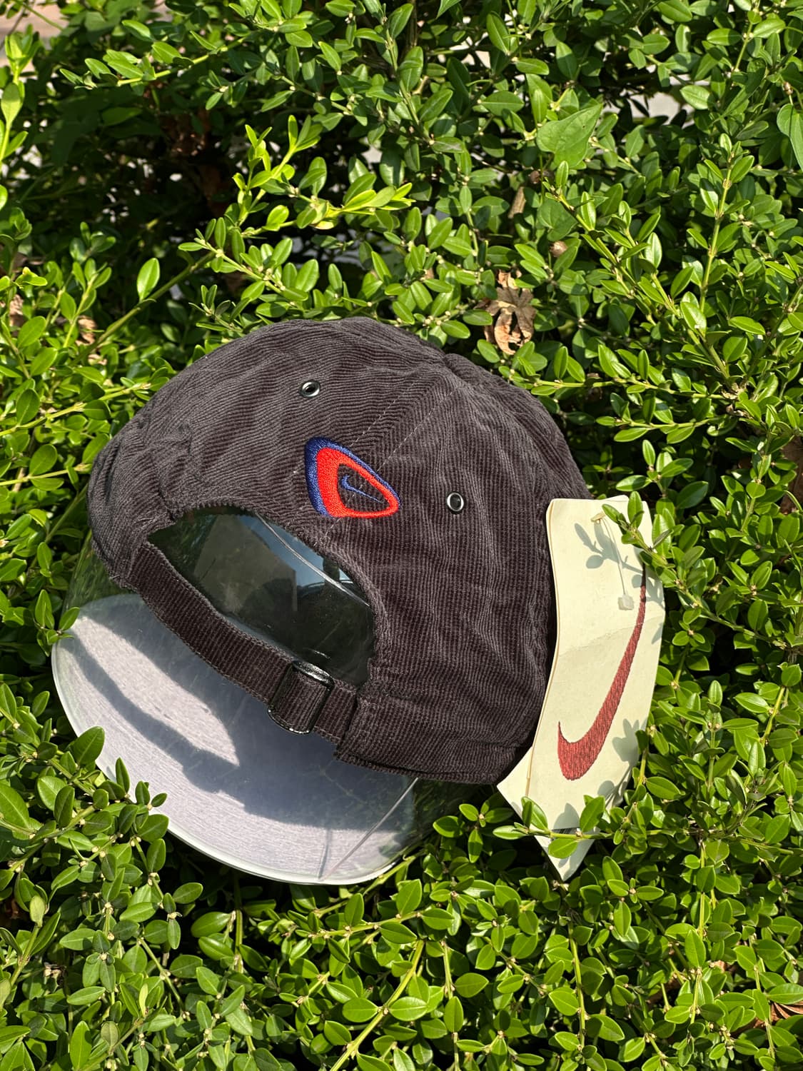 (새상품) [F] 90s NIKE 나이키 코듀로이 차콜그레이 모자 상품이미지3