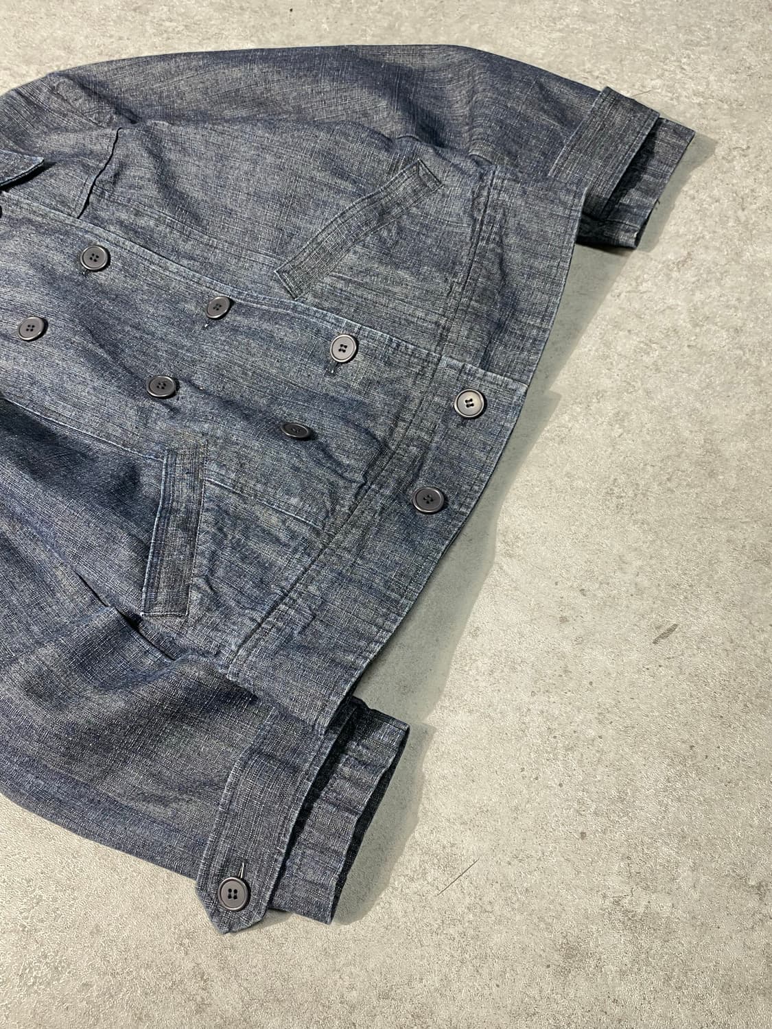 [M] Feel and Ease 재패니즈 빈티지 더블 데님자켓 상품이미지3