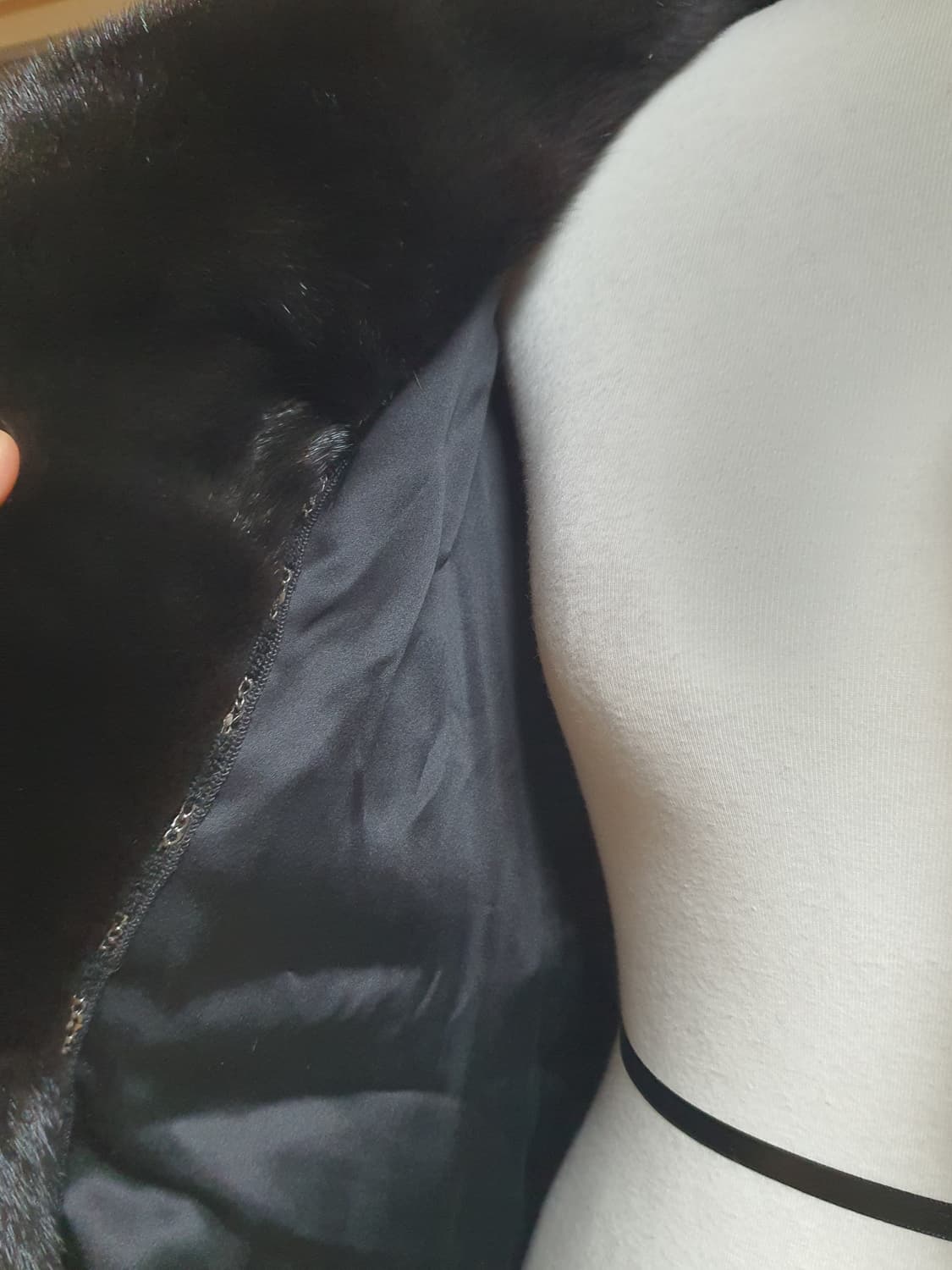 [빈티지] 블랙 밍크 숏 코트 상품이미지3