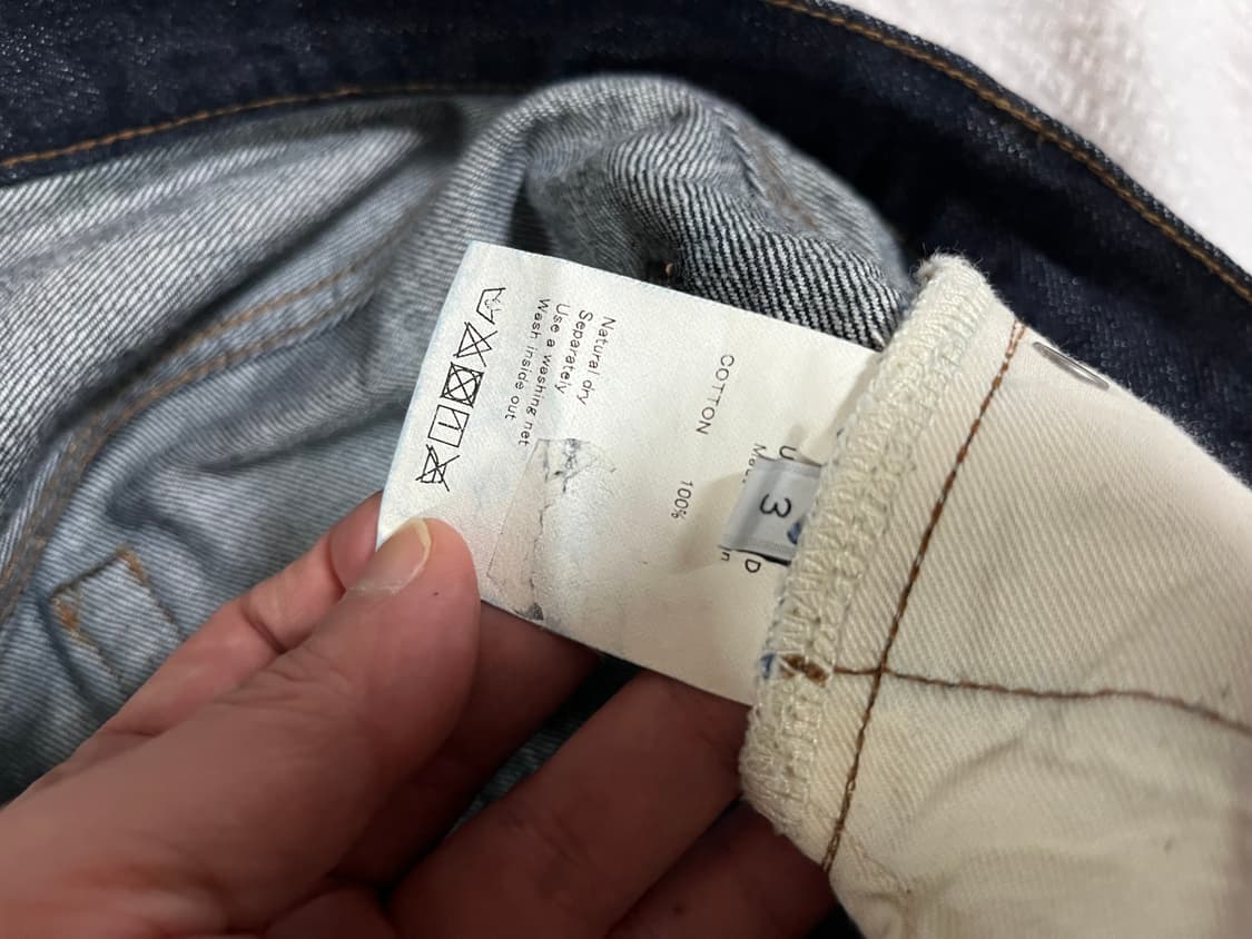 (3)언유즈드 UNUSED 원워시 데님 팬츠 상품이미지8