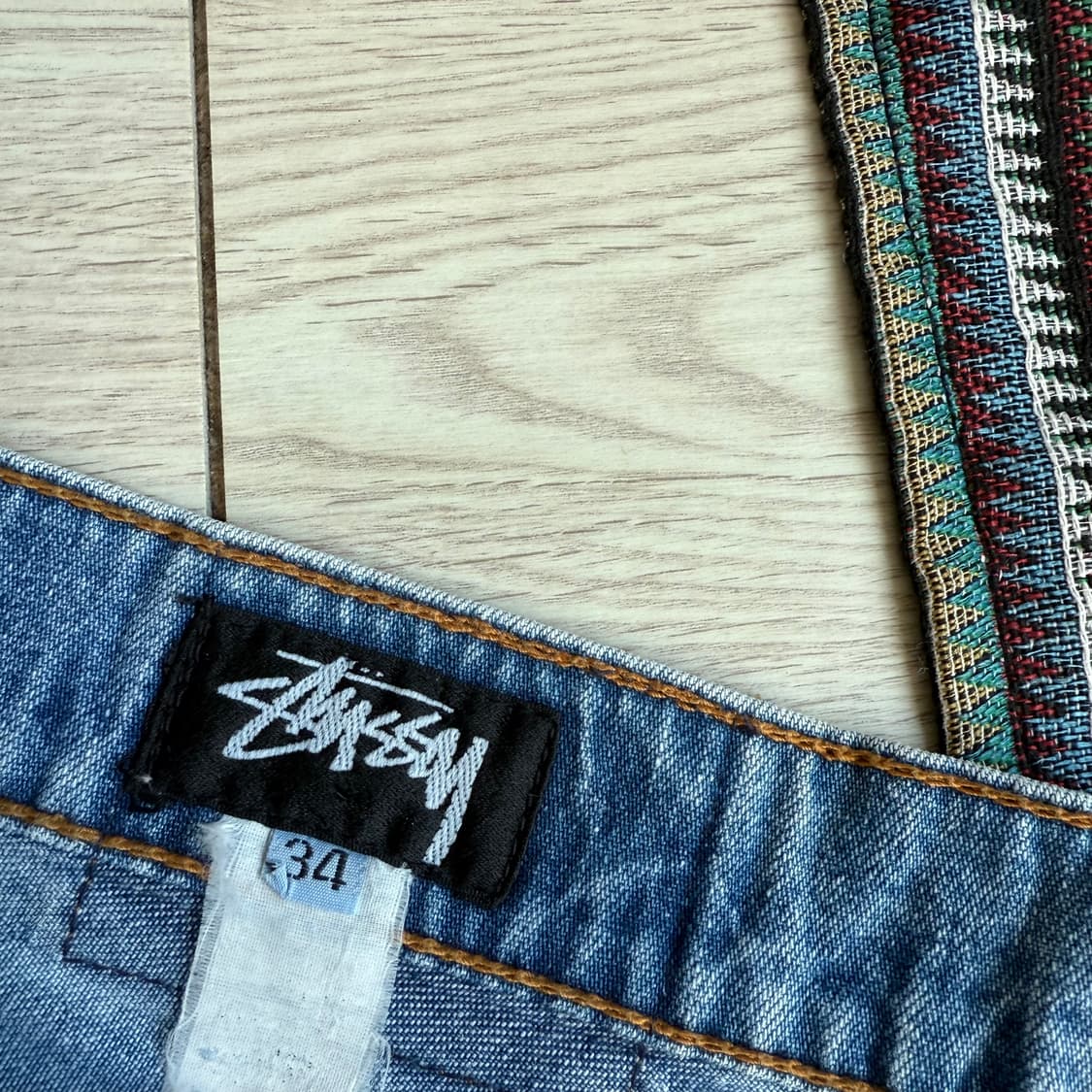 80s 올드 스투시 데님 팬츠 상품이미지3