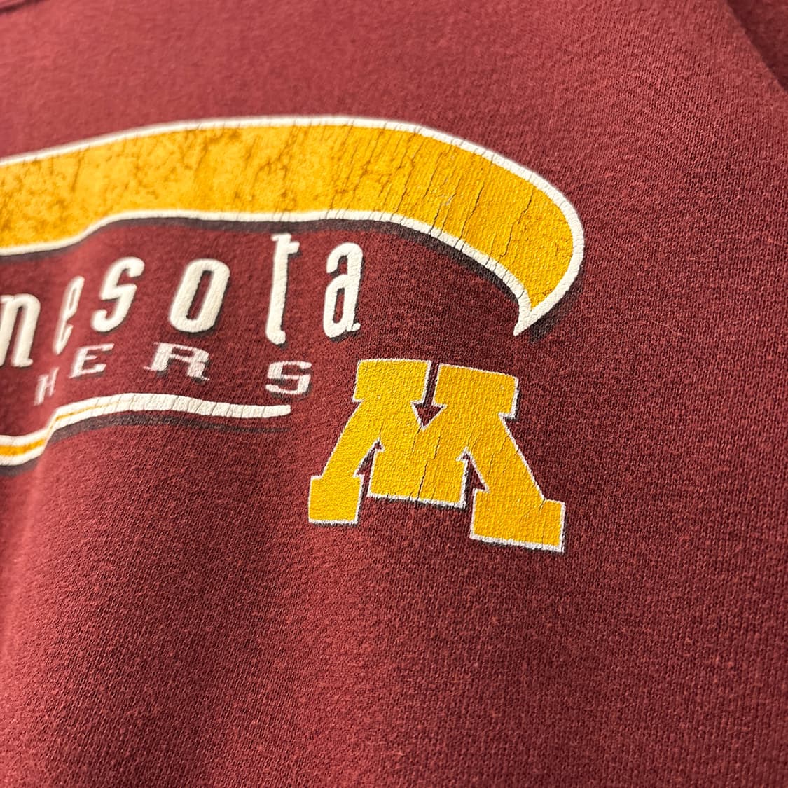 90s 미네소타 골든 구퍼스 칼리지팀 서포터즈 스웻셔츠 N1241 상품이미지6