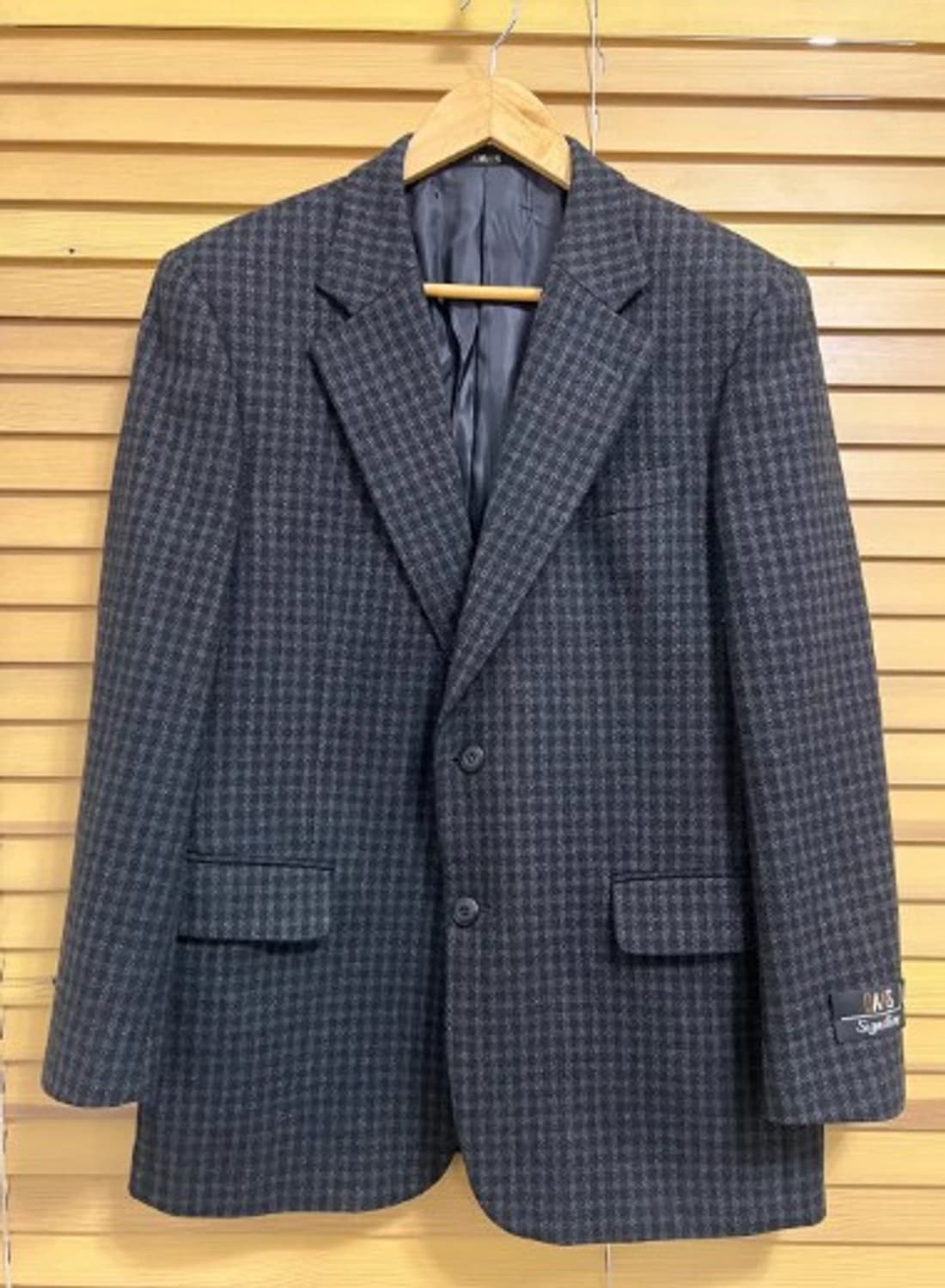 닥스 남성 차콜그레이체크울자켓 100 상품이미지2