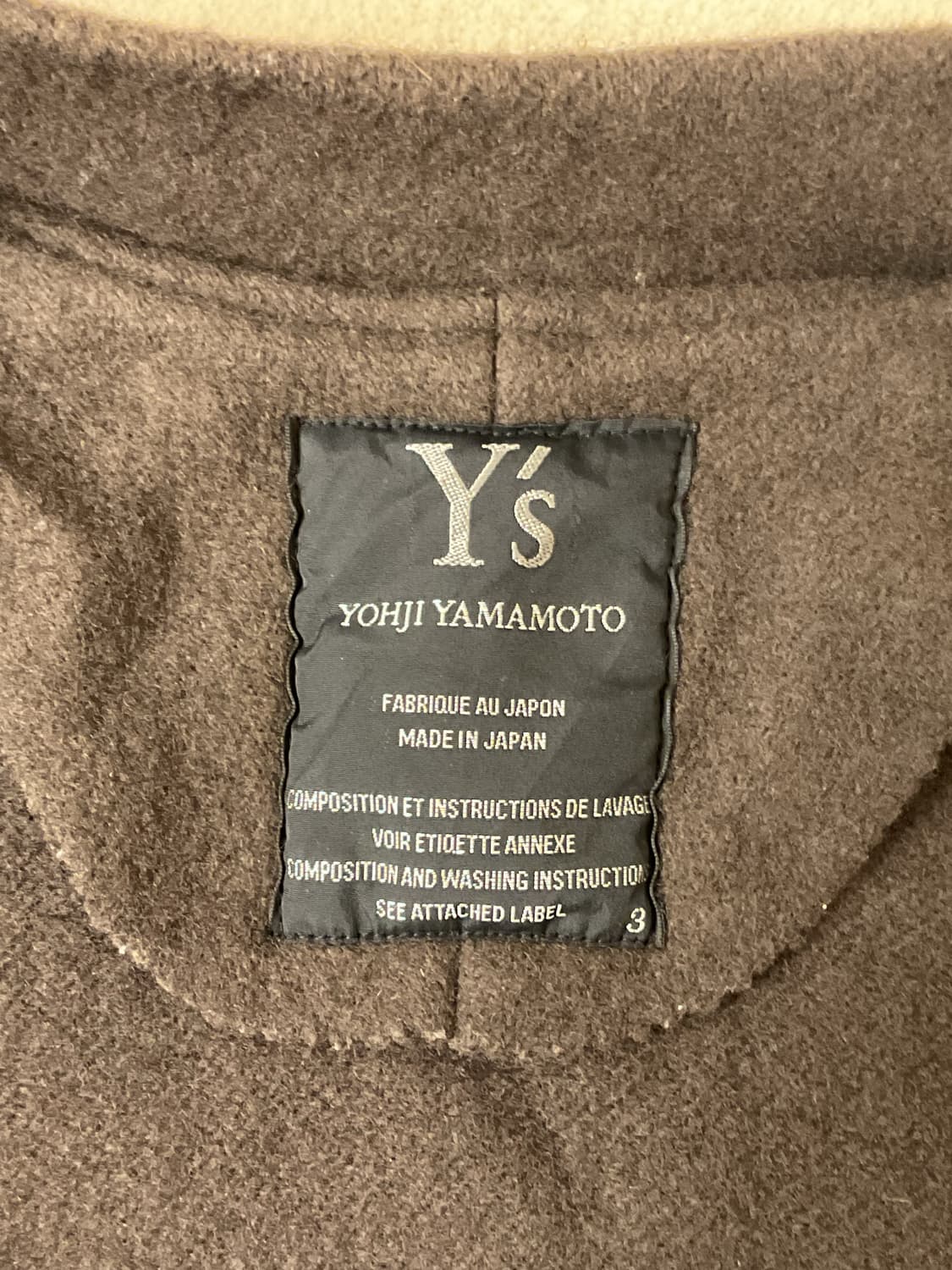 Y’s wool knit 2way zip up 상품이미지5