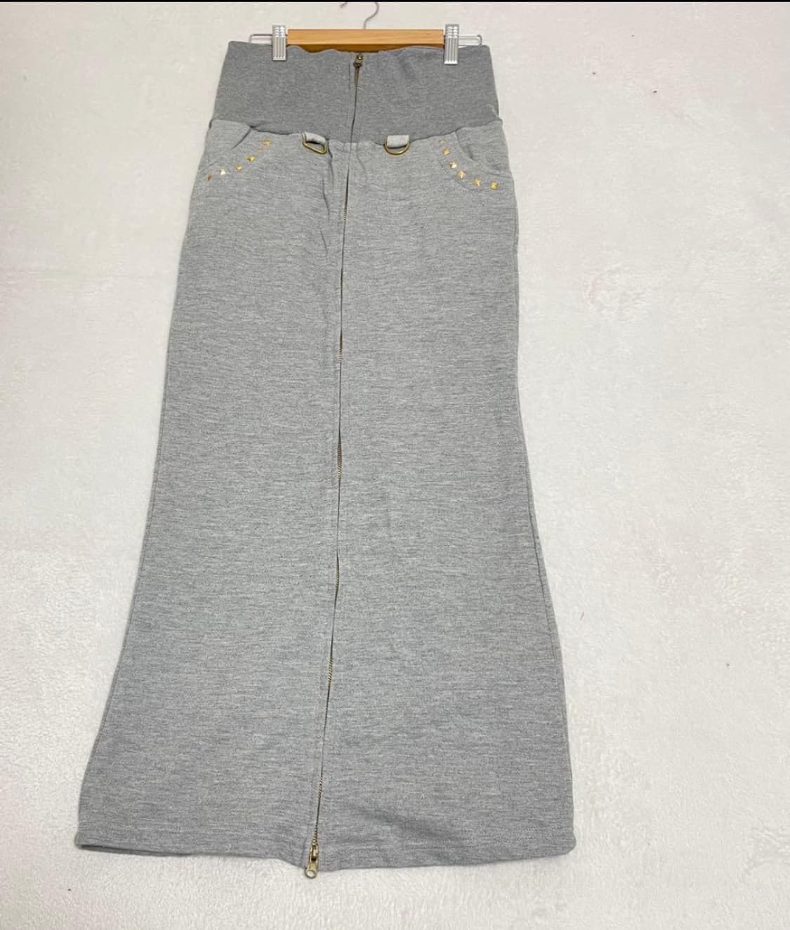 갸루 지퍼스커트 빈티지 스터드 dia 상품이미지1