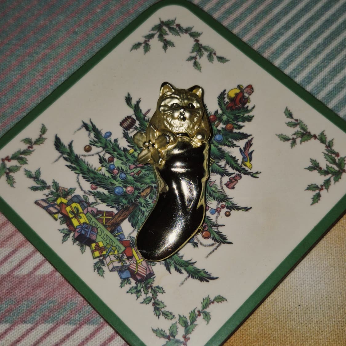 70s 영국 핌피넬 오리지널 크리스마스 코스터 6p 세트 상품이미지10